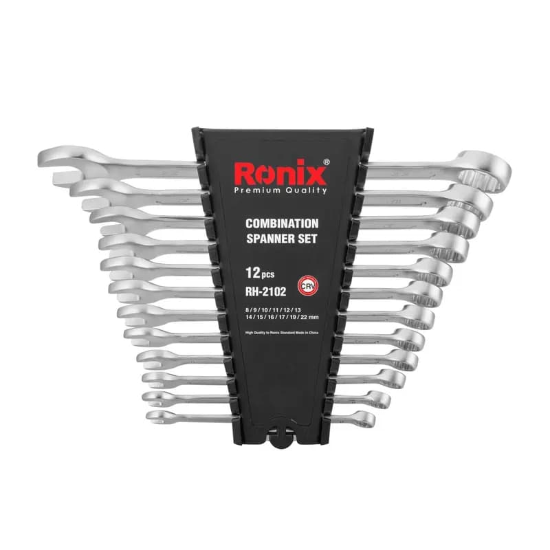 12pcs combination spanner with plastic Rack