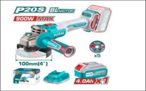 Cordless Angle Grinder 20V 100mm