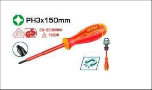 Insulated Screwdriver PH3 x150mm