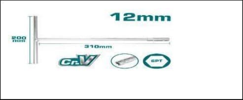T-Handle Socket Wrench 12mm