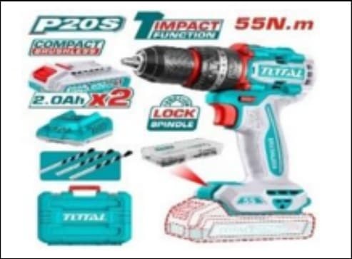 Compact Brushless Cordless Impact Drill 20V