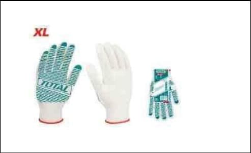 Knitted & PVC Dots Gloves (12 pairs)